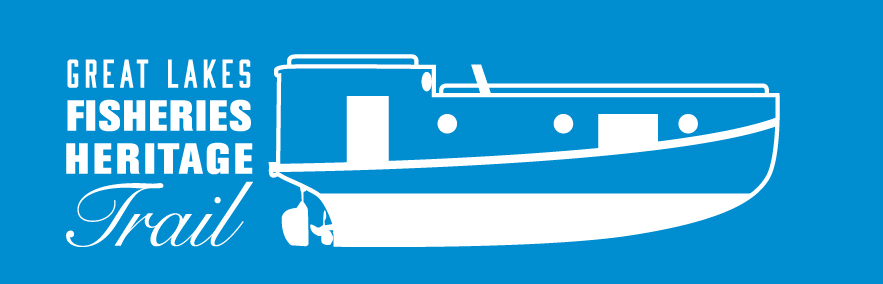 GL Fisheries Heritage Fish Tug logo (blue background)